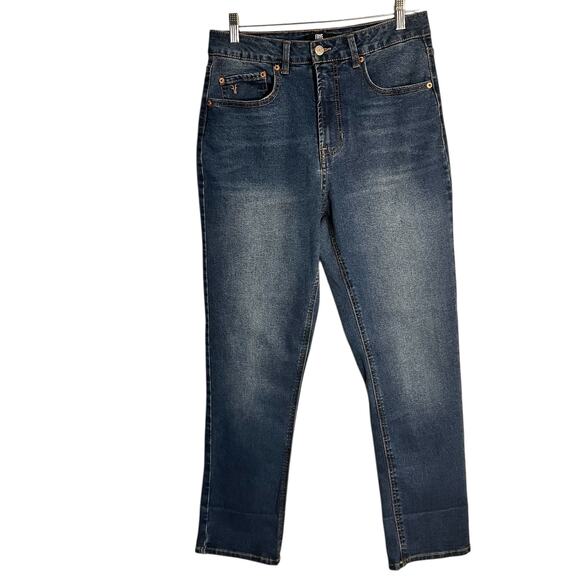 Frye Straight Leg Jeans Women’s Size 6/28 High Rise Medium Wash Stretch Denim - Picture 1 of 10